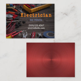 Cartão De Visita Manutenção de ferramentas eletrônicas profissionai