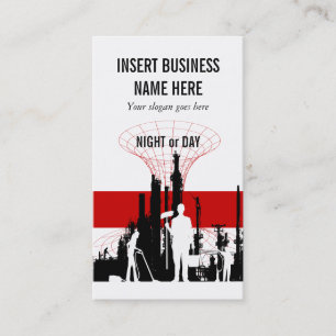 Cartão De Visita Manutenção industrial do serviço da limpeza