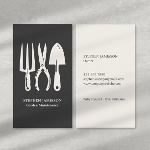 Cartão De Visita Manutenção Moderna de Jardim Cuidados com o Relvad