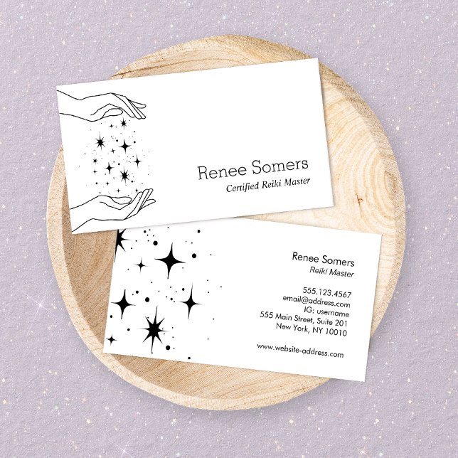 Cartão De Visita Mãos de Calor de Energia de Carro (Criador carregado)