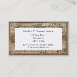 Cartão De Visita Mapa do mundo