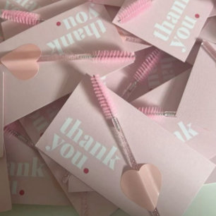 Cartão De Visita Maquiadora de Cílios Cute Lash Bar Sobrancelhas Ro