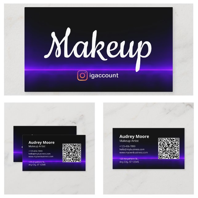 Cartão De Visita Maquiagem (Makeup Business Card
)