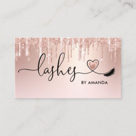 Cartão De Visita Maquiagem Artista Olhos Lashes Blush Rosa Brilhant