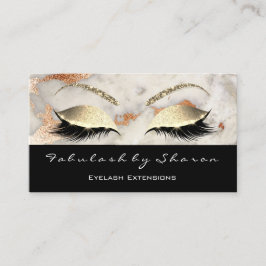 Cartão De Visita Maquiagem Borda-Ocular Lashes Brilhante Coral Dour