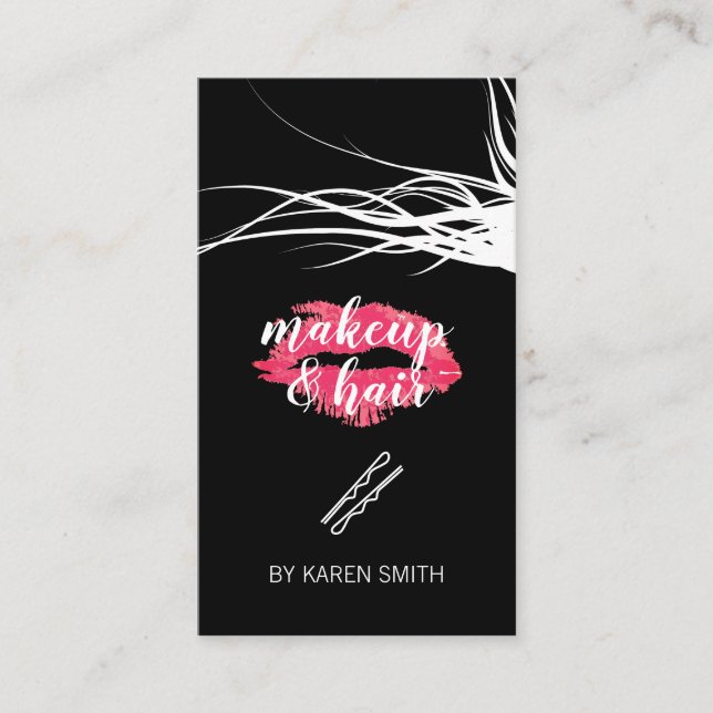 Cartão De Visita Maquiagem e Cabelo (Frente)
