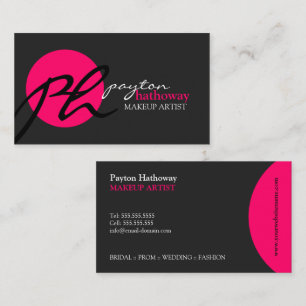 Cartão De Visita Maquilhador moderno e elegante