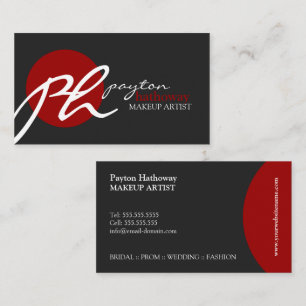 Cartão De Visita Maquilhador moderno e elegante