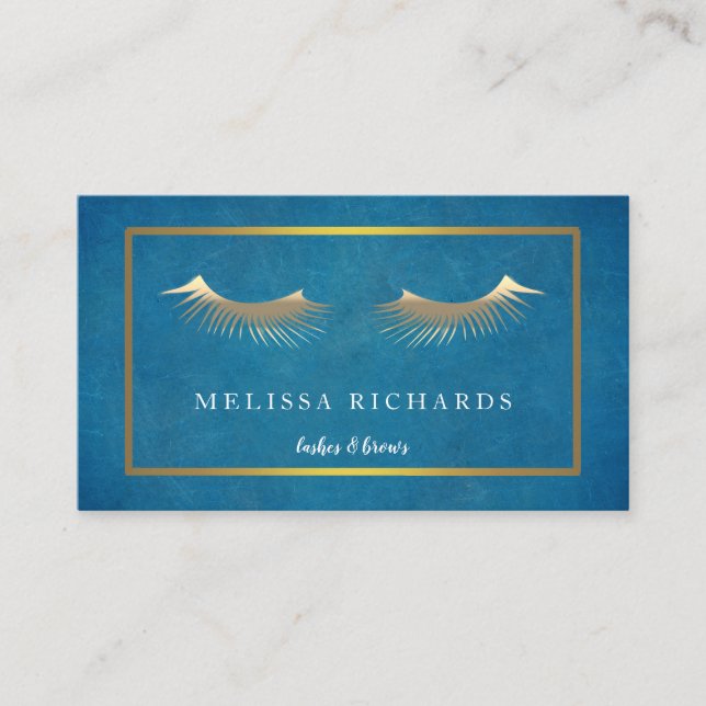 Cartão De Visita Maquilhador profissional das pestanas (Frente)
