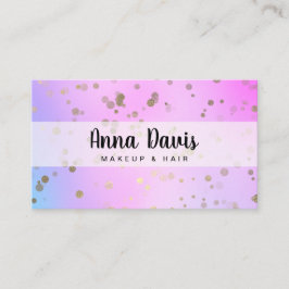 Cartão De Visita Maquilhagem e cabelos de pontos de configuração de