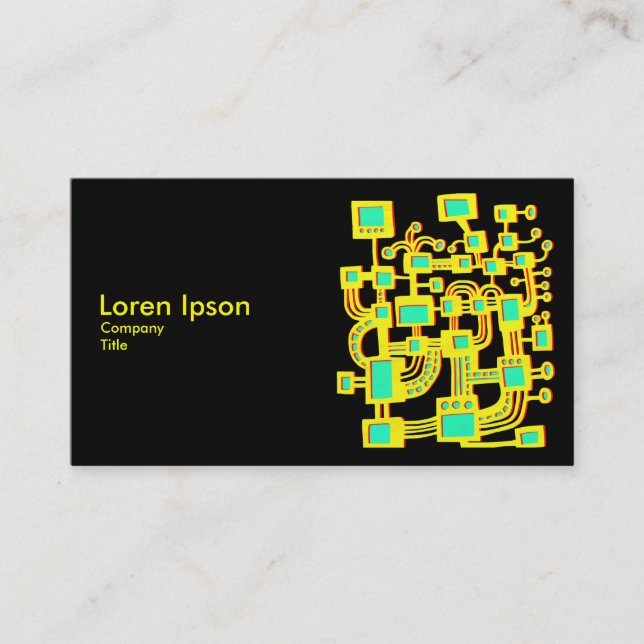 Cartão De Visita Máquina de alienígena V2 (Frente)