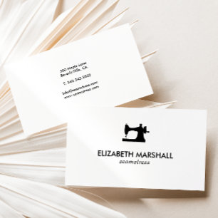 Cartão De Visita Máquina de costura moderna do no. 73% pipe% do