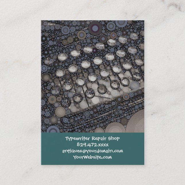 Cartão De Visita Máquina de Máquina de Máquina de Máquina Moderna d (Frente)