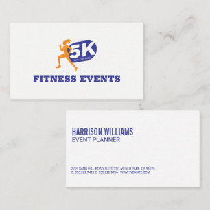 Cartão De Visita Maratona de 5K em Execução   Eventos de Malhaç