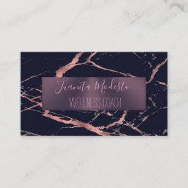 Cartão de visita Marble Dourado Elegante