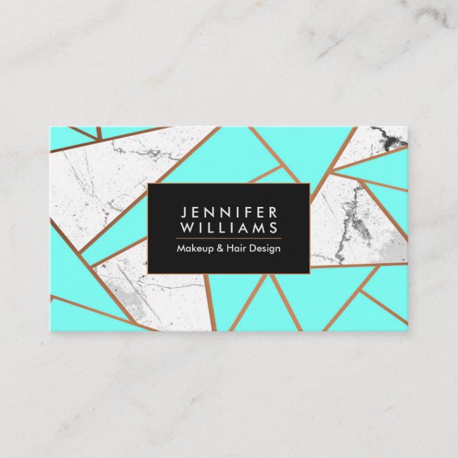 Cartão De Visita Marble Mosaic (Frente)
