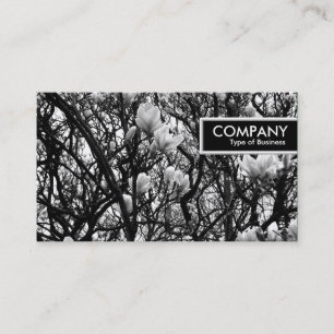 Cartão De Visita Marca de borda - Flor de Magnolia