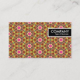 Cartão De Visita Marca de borda - Geométrico colorido 01