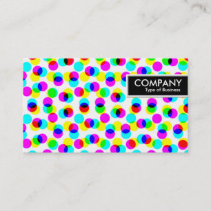 Cartão De Visita Marca de borda - Padrão de meio tom de cor