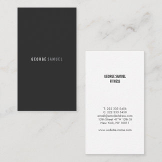 Cartão De Visita Marca de Negócios Minimalista Elegante