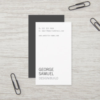 Cartão De Visita Marca de Negócios Minimalista Elegante