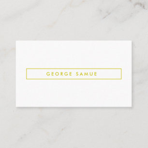 Cartão De Visita Marca de Negócios Minimalista Elegante