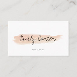 Cartão De Visita Marca-Forma Branca de Cor-de-Água de Pêssego Moder