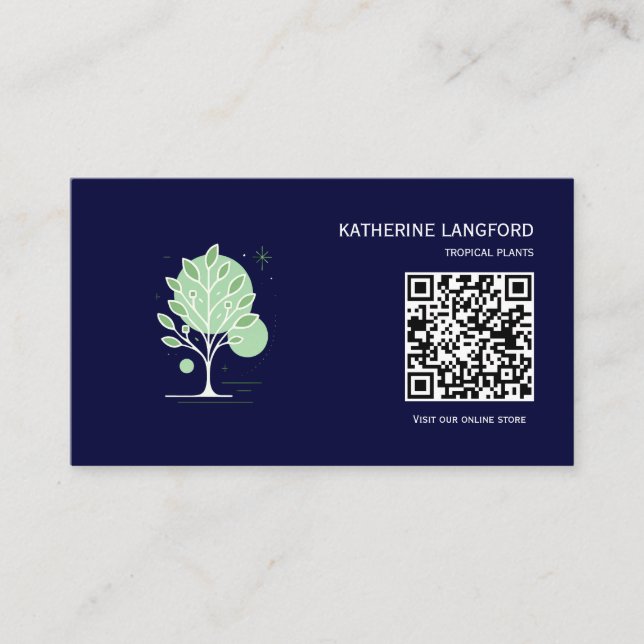 Cartão De Visita Marca Personalizada da Greenleaf Nursery  (Frente)