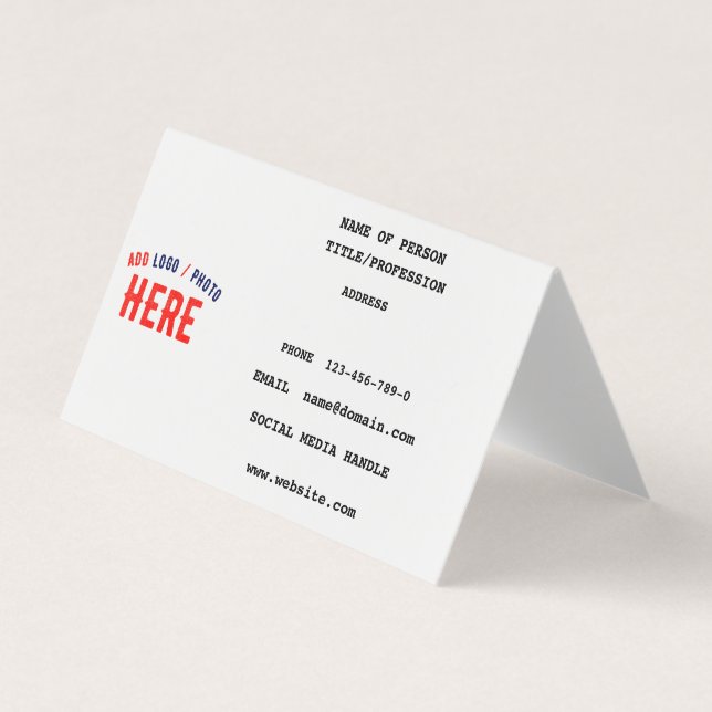 CARTÃO DE VISITA MARCA VERIFICADA BRANCA PERSONALIZÁVEL MODERNA (Frente)