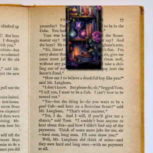 Cartão De Visita Marcadores de Favoritos de Pastas de Prateleiras d