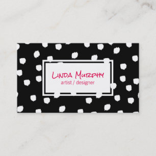 Cartão De Visita Marcas texturizadas (brancas) / Expressivas