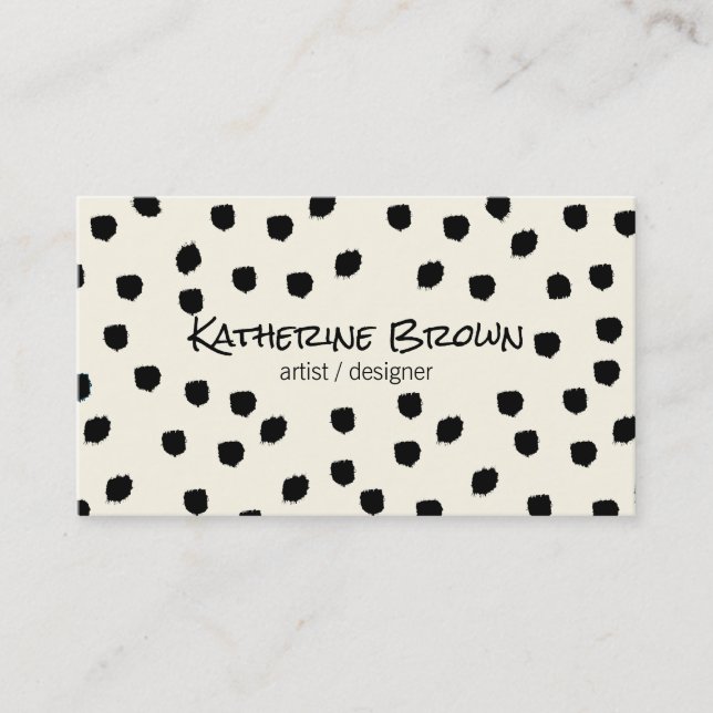 Cartão De Visita Marcas texturizadas / Expressivas (Frente)