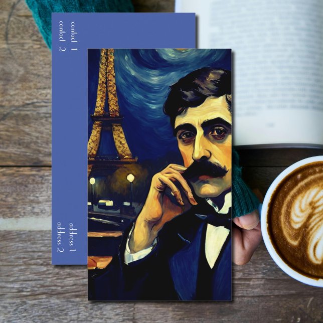 Cartão De Visita Marcel Proust em Paris - arte fantasma (Criador carregado)