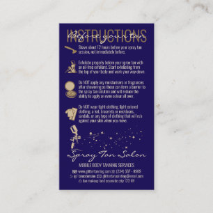 Cartão De Visita Marinho Antes Do Tratamento Instrução Pulverização