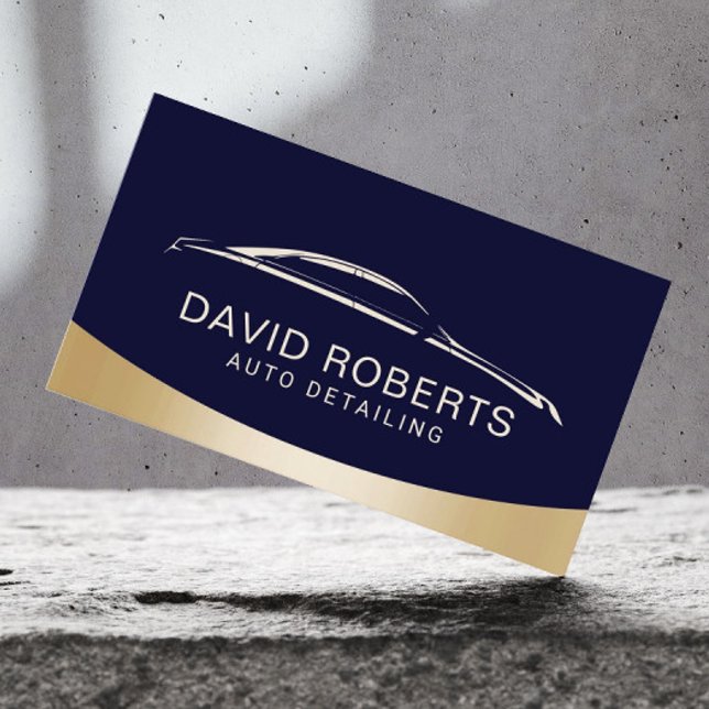 Cartão De Visita Marinho Automotivo de Lava-Automotivo Automotivo e (Criador carregado)