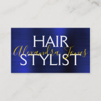 Marinho Azul Dourado Espelho De Cabelo Metálico Br