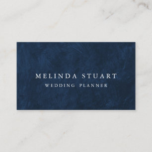 Cartão De Visita Marinho Azul Mínimo Moderno
