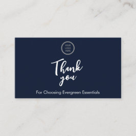 Cartão De Visita Marinho Azul QR Código de retorno Solicitação de i