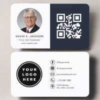 Marinho Blue Minimalist Fotografia Minimalist QR C