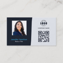 Marinho de fotos QRCode personalizado profissional