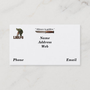 Cartão De Visita Marinho do exército fuzileiros navais lrrps lrrrp 