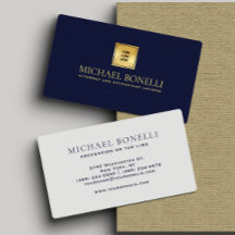 Marinho Elegante Azul Couro Profissional Seu Logot