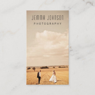 Cartão De Visita Marketing do modelo da foto da fotografia do