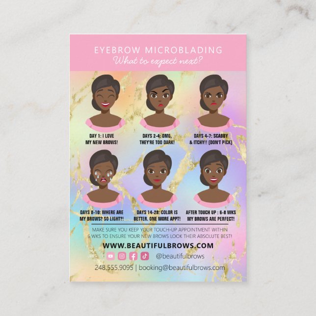 Cartão De Visita Mármaco de Aterrissagem e Compromisso da Microbord (Verso)