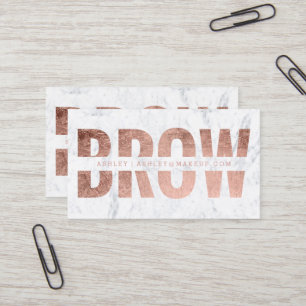 Cartão De Visita Mármore cor-de-rosa cortado testa da tipografia d