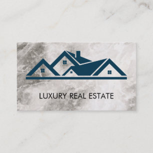 Cartão De Visita Mármore da parte superior do telhado dos bens