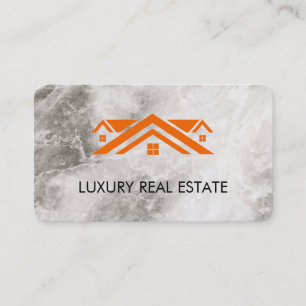 Cartão De Visita Mármore da parte superior do telhado dos bens