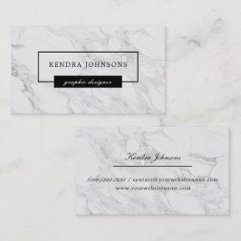 Cartão De Visita Mármore moderno