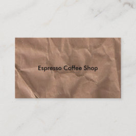 Cartão de visita marmoreado castanho