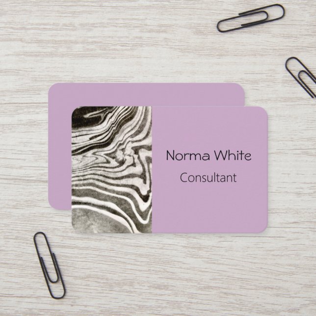 Cartão de Visita Marmorizado (Frente/Verso In Situ)